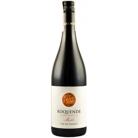Вино "Roquende Merlot 2023" черв.сух. 0,75л 13% (Франція, Лангедок,ТМ "Roquende")