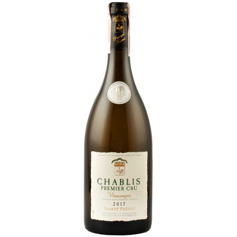 Вино "Chablis 1er Cru Vaucoupin" бiл.сух 0,75л 13% (Франція, Бургундія, ТМ "Dampt Freres")