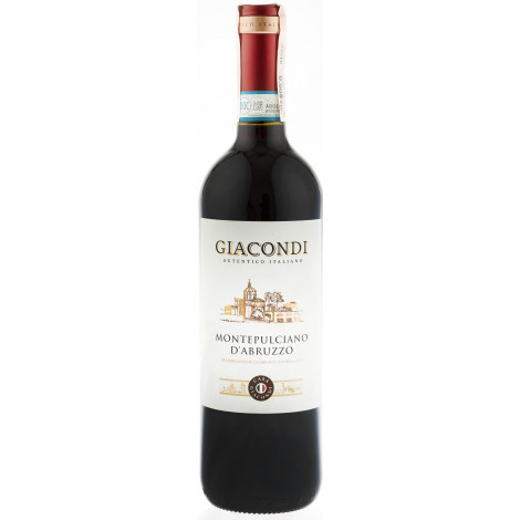 Вино "Montepulciano Dabruzzo DOP" черв.сух 0,75л 13% (Iталiя, Абруццо,ТМ "Giacondi")п1