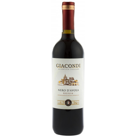 Вино "Nero D'Avola DOP" черв.сух 0,75л 13% (Італія, Сицилія, ТМ "Giacondi")п1