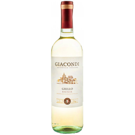 Вино "Grillo DOP" біл.сух 0,75л 12,5% (Італія, Сицилія, ТМ "Giacondi")п1