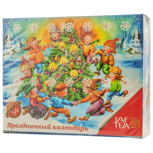 Чай чорний фруктовий "Celebration Calendar" 28*2г+28*1,5 г (Шрі-Ланка, Цейлон, ТМ "JafTea")