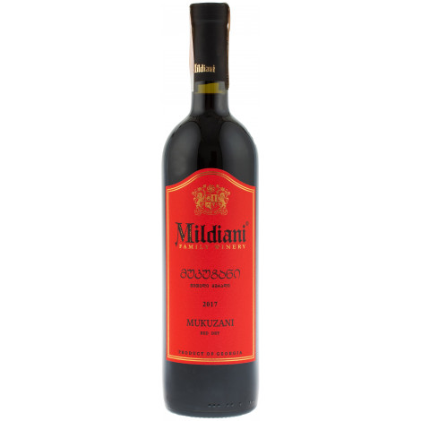 Вино "Мукузані AOC" черв.сух 0,75л 12-14% (Грузія, Кахетія, ТМ "Mildiani")