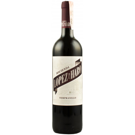 Вино "Tempranillo" черв.сух 0,75л 13,5% (Іспанія, Ріоха, ТМ "Hacienda Lopez de Haro")