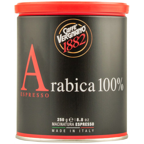 Кава натуральна мелена " Arabica 100% Espresso" 250г ж/б (Італія, ТМ "Caffe Vergnano")