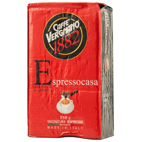 Кава натуральна мелена " Espresso Casa" 250г в/у (Італія, ТМ "Caffe Vergnano")