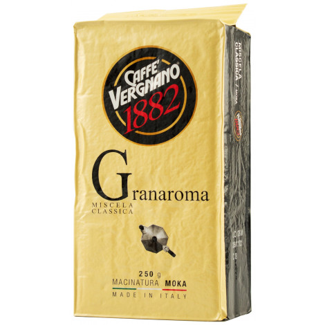 Кава натуральна мелена " Gran Aroma" 250г в/у (Італія, ТМ "Caffe Vergnano")