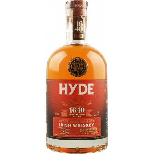 Віскі "Hyde #8 Stout/Heritage cask" 0,7л 43% (Ірландія, ТМ "Hyde")