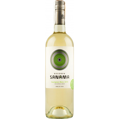 Вино "Reserva Sauvignon Blanc" біл.сух 0,75л 13,5% (Чилі, Д. Качапоаль, ТМ "Sanama")
