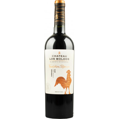 Вино "Tradition Reserve Carmenere" черв.сух 0,75л 13.5% (Чилі, Д. Качапоаль, ТМ "Los Boldos")