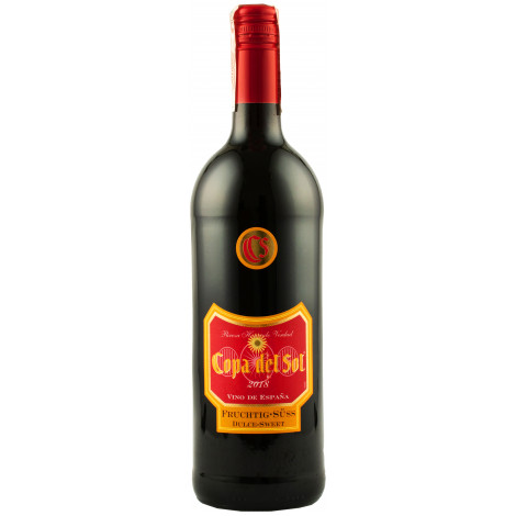 Вино "Copa del Sol fruchtig-süss rotwein" черв.н/сол 1л 9,5% (Іспанія, ТМ "Copa del Sol")