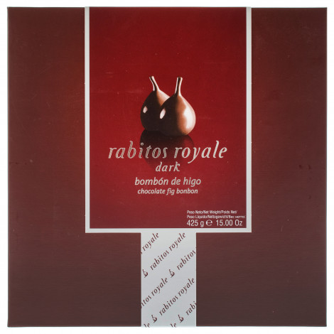 Інжир в чорному шоколаді "Rabitos Royale" 24шт 425г (Іспанія, ТМ "Rabitos Royale")