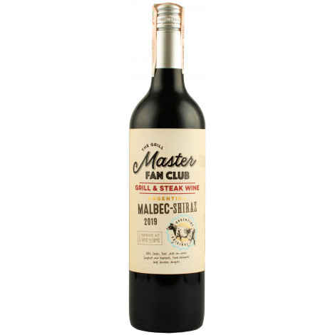 Вино "Malbec-Syrah" черв.сух 0,75л 13% (Аргентина, Сан-Хуан, ТМ "The Grill Master Fan Club")