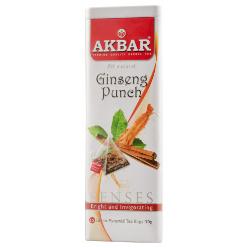 Чай "Ginseng Punch" 15пак*2г ж/б (Шрі-Ланка, ТМ "Akbar")