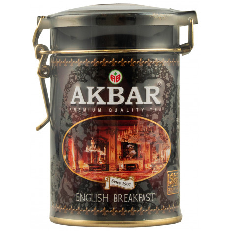 Чай чорний "Akbar Classic English Breakfast" 100г ж/б (Шрі Ланка, ТМ "Akbar")