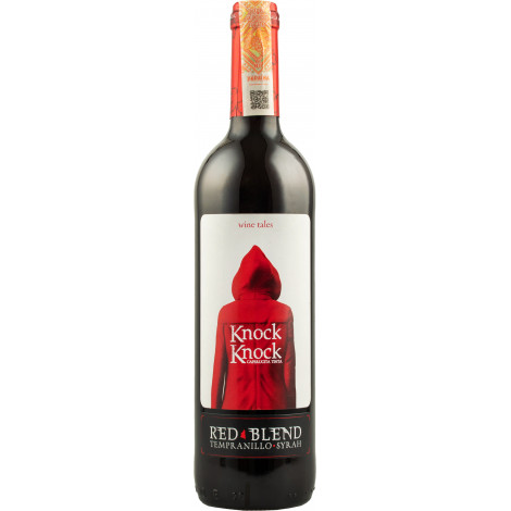 Вино "Knock Knock" черв.сух 0,75л 12,5% (Іспанія, Валенсія, ТМ "Knock Knock")