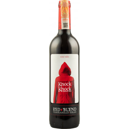 Вино "Knock Knock Red"  черв.сух 0,75л 12,5% (Іспанія, Валенсія, ТМ "Knock Knock")