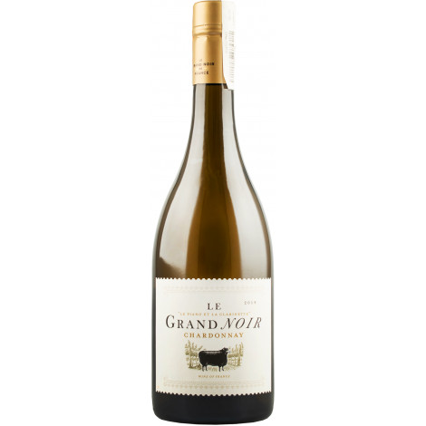 Вино "Chardonnay Pays d'Oc IGP" біл.сух 0,75л 13,5% (Франція, Лангедок-Руссільoн, ТМ "Le Grand Noir")