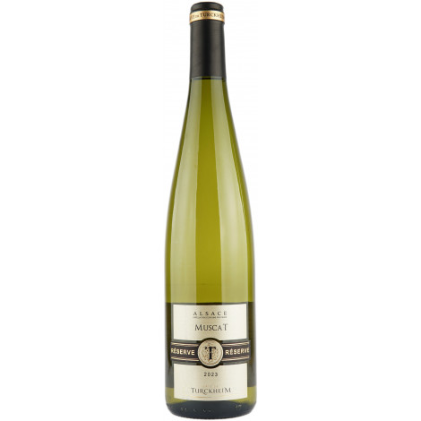 Вино "Muscat Reserve AOP 2023/2024" бiл.сух 0,75л 12,5% (Франція, Ельзас, ТМ "Turckheim")