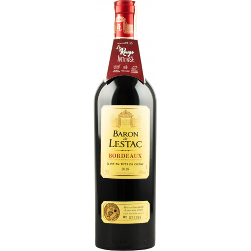 Вино "Bordeaux Baron de Lestac AOP" черв.сух 0,75л 13-13,5% (Франція, Бордо, ТМ "Baron de Lestac")