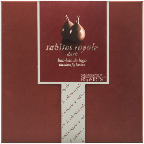Інжир в чорному шоколаді "Rabitos Royale" 8шт 142г (Іспанія, ТМ "Rabitos Royale")