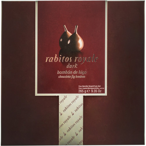 Інжир в чорному шоколаді "Rabitos Royale" 15шт 265г (Іспанія, ТМ "Rabitos Royale")