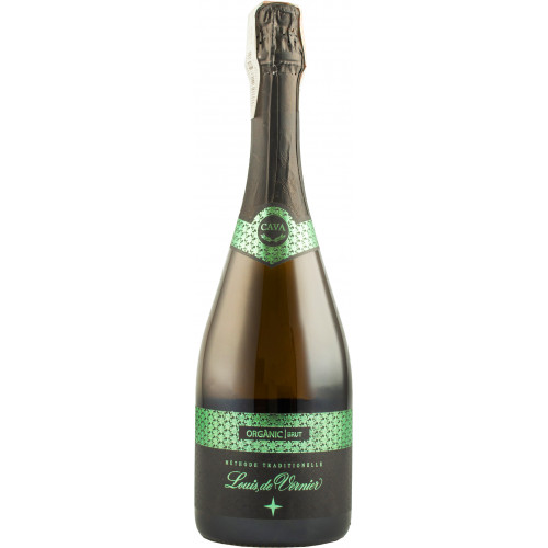 Вино ігристе "Cava Organic" біл.брют 0,75л 11,5%(Іспанія,Каталонія, ТМ "Louis De Vernier")