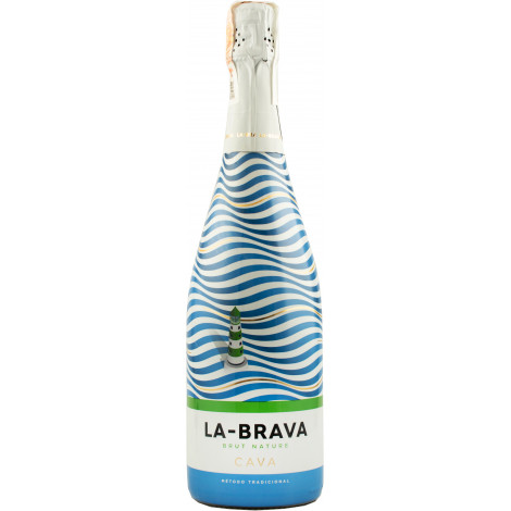 Вино ігристе "Cava Brut Nature " біл.брют натюр 0,75л 11,5%(Іспанія,Каталонія, ТМ "La Brava")