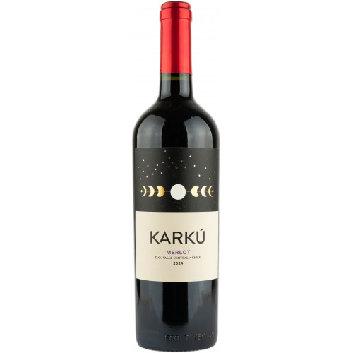Вино "Merlot KARKU" черв.сух 0,75л 13% (Чилі, Д.Мауле, ТМ "Karku")