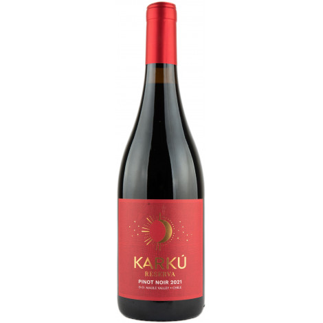 Вино "Pinot Noir Reserva KARKU" черв.сух 0,75л 13% (Чилі, Д.Мауле, ТМ "Karku")