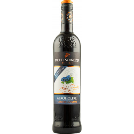 Вино безалкогольне "Cabernet Sauvignon" черв.н/сол 0,75л (Німеччина, Мозель, ТМ "Michel Schneider")