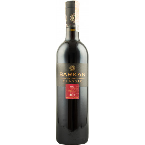 Вино кошерне "Classic Merlot" черв.сух 0,75л 12% (Ізраїль, ТМ "Barkan")