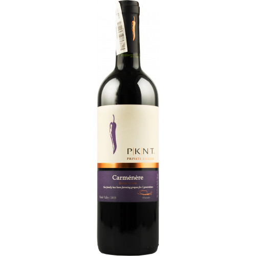 Вино "P.K.N.T Carmenere Private Reserve" черв.сух 0,75л 13,5% (Чилі, Ц.Доліна, ТМ "P.K.N.T")