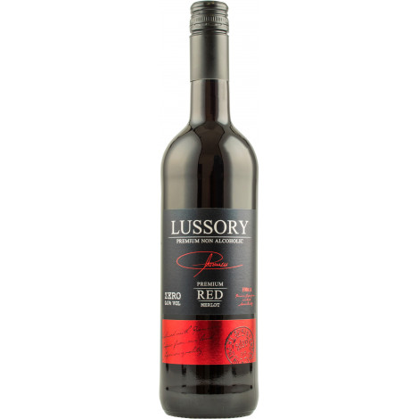 Вино халяльне безалкогольне "Lussory Premium Merlot" черв.н/сол 0,75л (Іспанія, Барселона, ТМ "Lussory")
