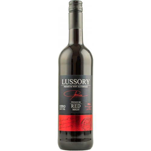 Вино халяльне безалкогольне "Lussory Premium Merlot" черв.н/сол 0,75л (Іспанія, Барселона, ТМ "Lussory")