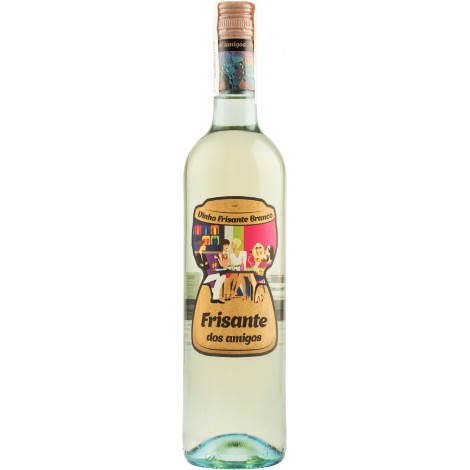 Вино ігристе "Dos Amigos Frizzante" біл.брют 0,75л 11% (Португалія, Лісабон, ТМ "Dos Amigos")