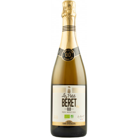 Вино ігристе б / алкогольне "Le Petit Beret Organic Muscat" біл.н/сол 0,75л (Франція, ТМ "Le Petit Beret")
