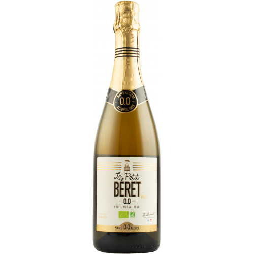 Вино ігристе б / алкогольне "Le Petit Beret Organic Muscat" біл.н/сол 0,75л (Франція, ТМ "Le Petit Beret")