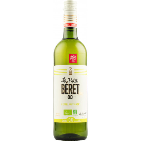 Вино б/алкогольне "Le Petit Beret Organic Sauvignon" біл.н/сух 0,75л (Франція, ТМ "Le Petit Beret")