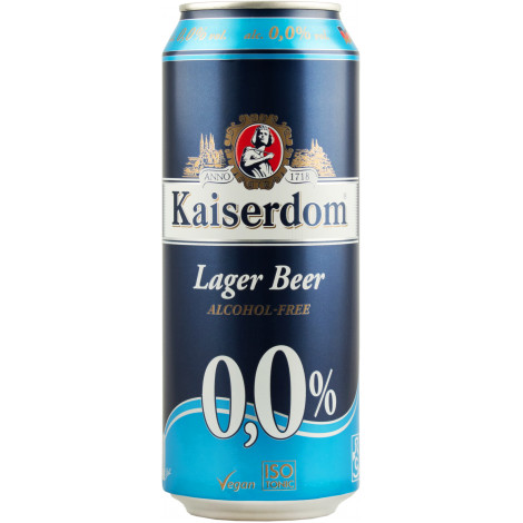 Пиво б/алкогольне "Kaiserdom Lager" 0,5л ж/б (Німеччина, ТМ "Kaiserdom")