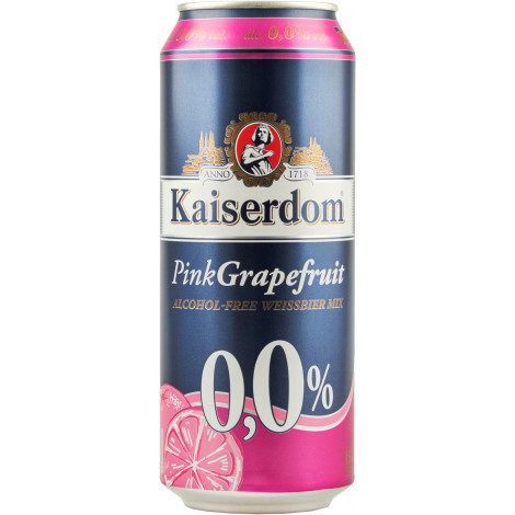 Пиво б/алкогольне "Kaiserdom Pink Grapefruit" 0,5л ж/б (Німеччина, ТМ "Kaiserdom")