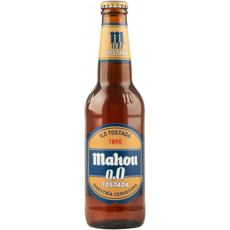 Пиво б/алкогольне "Mahou Tostada" 0,33л скло (Іспанія, ТМ "Mahou")