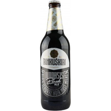 Пиво "Rinkuskiai Juodasis" 0,5л 4,2% скло (Литва, ТМ "Rinkuskiai")