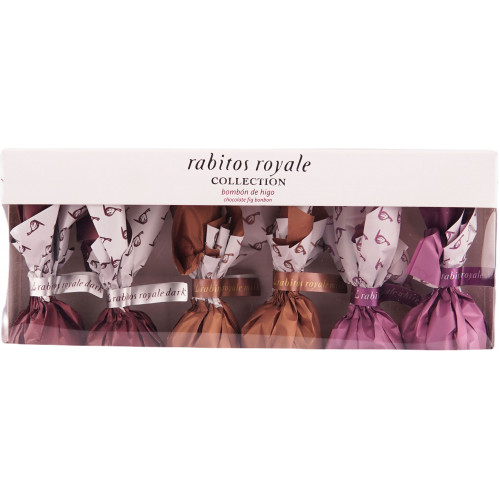 Інжир в шоколаді асорти "Rabitos Royale Collection" 6шт 95г (Іспанія, ТМ "Rabitos Royale")