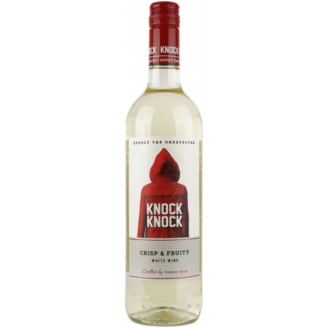 Вино "Knock Knock White " біл.сух 0,75л 12% (Іспанія, Валенсія, ТМ "Knock Knock")