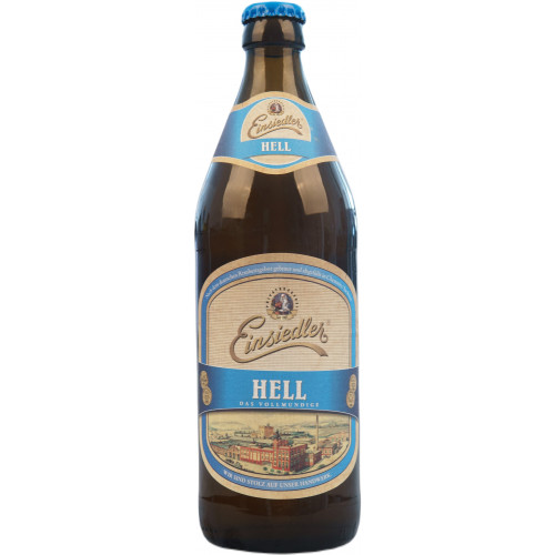 Пиво "Einsiedler Hell" 0,5л 5,2% скло (Німеччина, ТМ "Einsiedler")