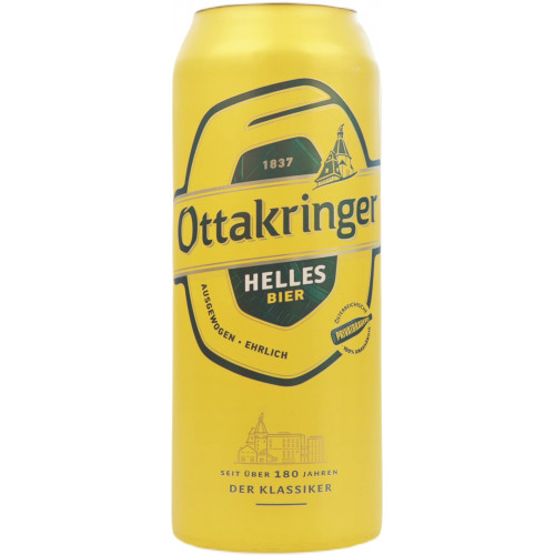 Пиво "Ottakringer Helles" 0,5л 5,2% ж/б (Австрія, ТМ "Ottakringer")