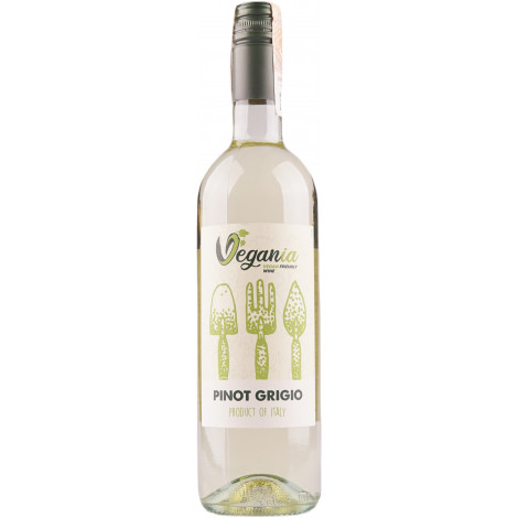 Вино "Vegania Pinot Grigio Siciliane IGT" біл.сух 0,75л 12% (Италия, Сицилия, ТМ "Vegania")