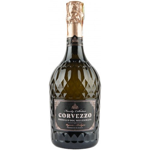 Вино ігристе "Prosecco BIO DOCFamily Collection " бiл.брют 0,75л 11% (Італія, Венето, ТМ "Corvezzo") Вино ігристе "Prosecco BIO DOCFamily Collection " бiл.брют 0,75л 11% (Італія, Венето, ТМ "Corvezzo")
