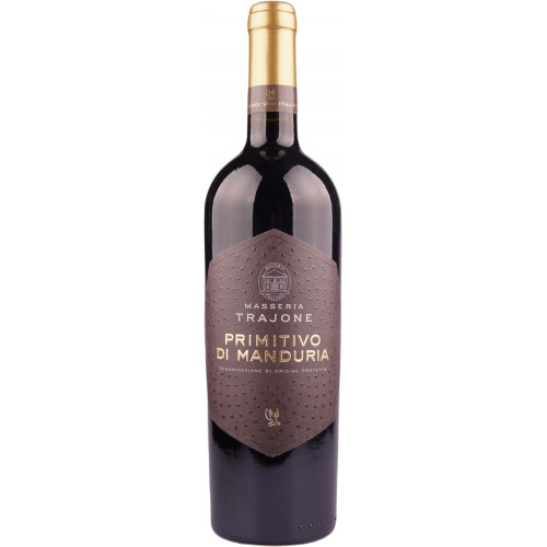 Вино "Primitivo di Manduria DOP" черв.сух 0,75л 14% (Італія, Апулія, ТМ "Masseria Trajone")